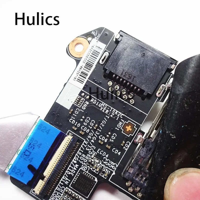 Hulics Used FOR MSI GS73VR STEALTH PRO MS-16K2C CARD READER LAN BOARD MS-16K2 with cable