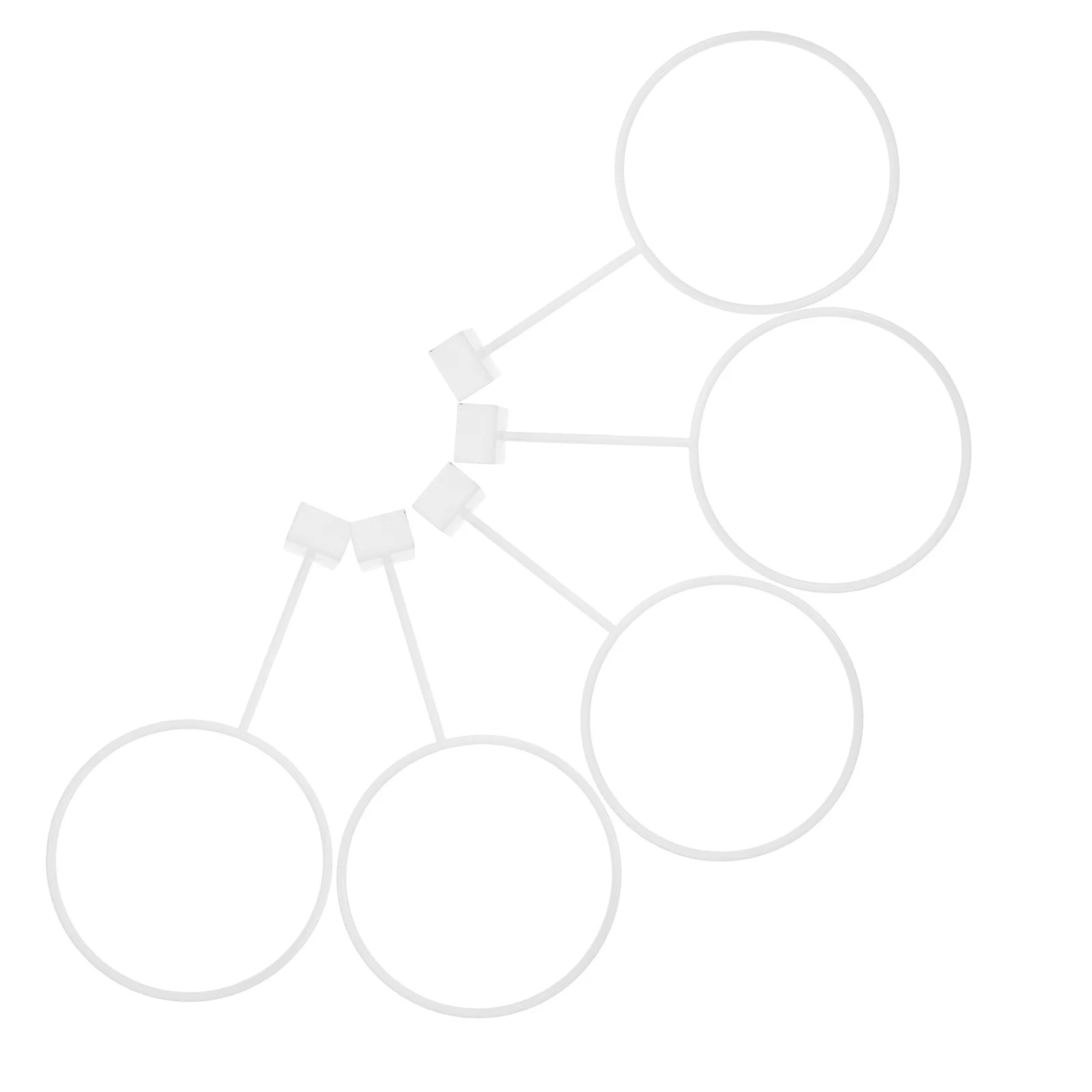 

5Pcs Basketball Football Display Stand - Heavy Duty Wall Mount Sports Equipment Rack for Home Gym Retail Display Organization