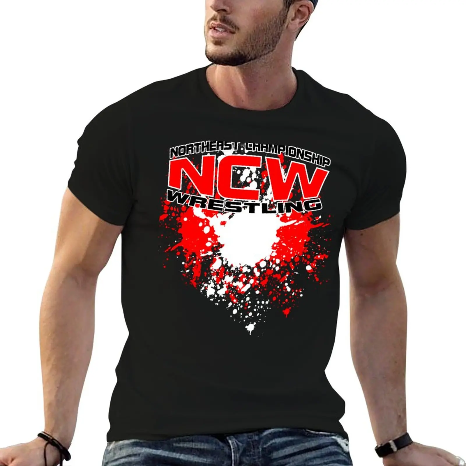 

NCW Paint Logo T-Shirt t shirts for man graphic vintage cotton t shirt man T-Shirt