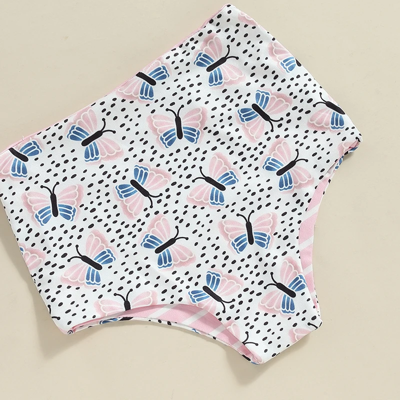 

Infant Girls Cute Mermaid Flamingo Unicorn Print Ruffle Sleeve Swimsuit with Matching Swim Cap - Adorable Beachwear