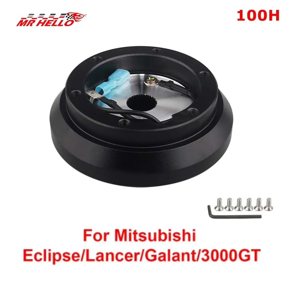 100H Steering Wheel Short Hub Adapter For Eclipse Subaru Impreza WRX For Mitsubishi Eclipse Lancer Galant 3000GT