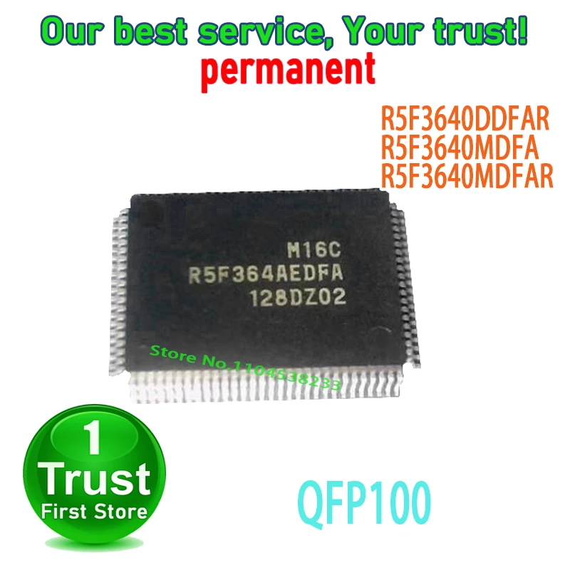 2PCS/LOT R5F3640DDFAR R5F3640MDFA R5F3640MDFAR QFP100 NEW and Original in Stock
