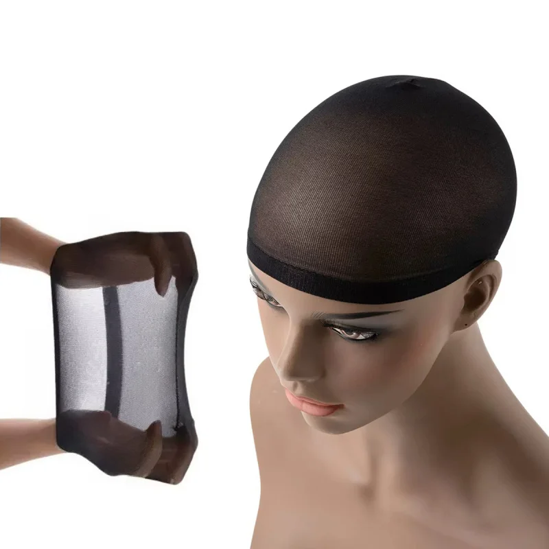 Ventilated Nylon Mesh Nude Stocking Wig Cap 12Pcs Stocking Wig Caps Stretch Mesh Caps Stocking Caps for Making Wigs Free Size