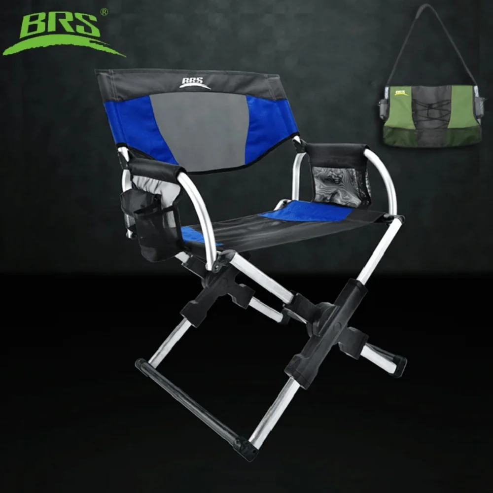 BRS - D3A outdoor aluminum alloy fishing chair folding beach chair stool
