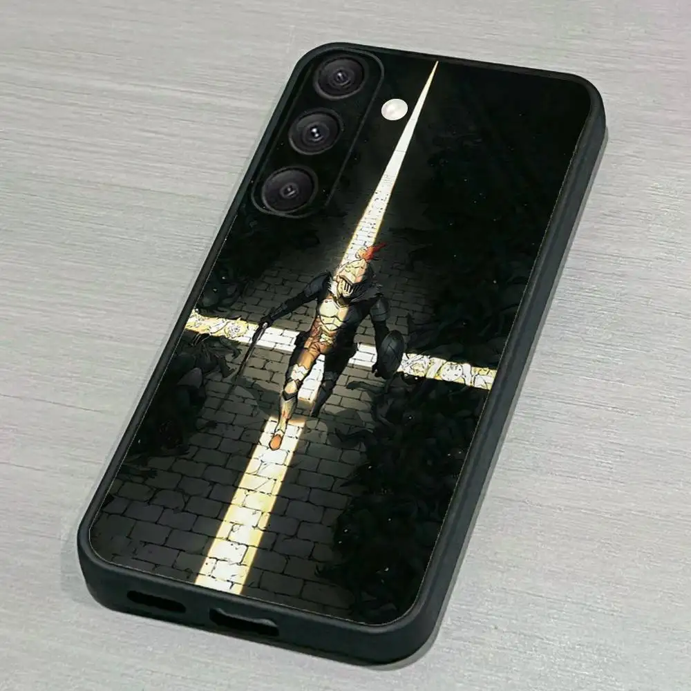 Casing Ponsel G-GoblinS Slayer untuk Samsung S25,S24,S23,S22,S21,S20,S10,Ultra,Plus,Lite,FE, Sampul Hitam Silikon Lembut