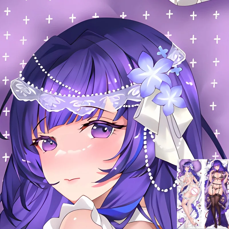 

DIY Custom Dakimakura Anime Beelzebul Raiden Shogun Pillowcase Double-sided Print Hugging Body Pillow Cover Case Dropshipping