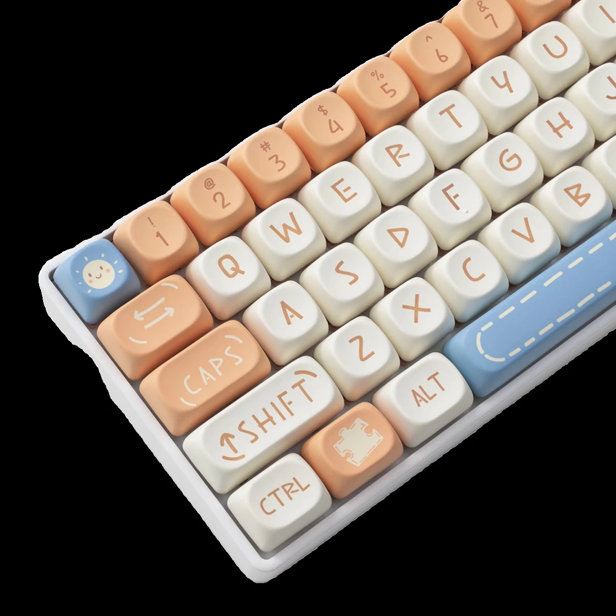 Moa pudding bear keycap pbt material sublimation suitable for tarantula F99 F87 F75 VGN98pro RK75