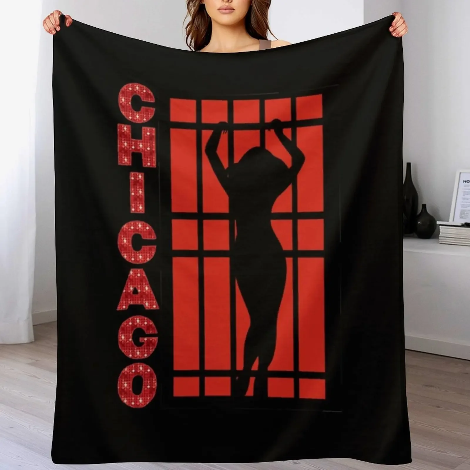 Chicago the Musical Classic T-Shirt Throw Blanket Modern Design Soft Blanket for Home Decor