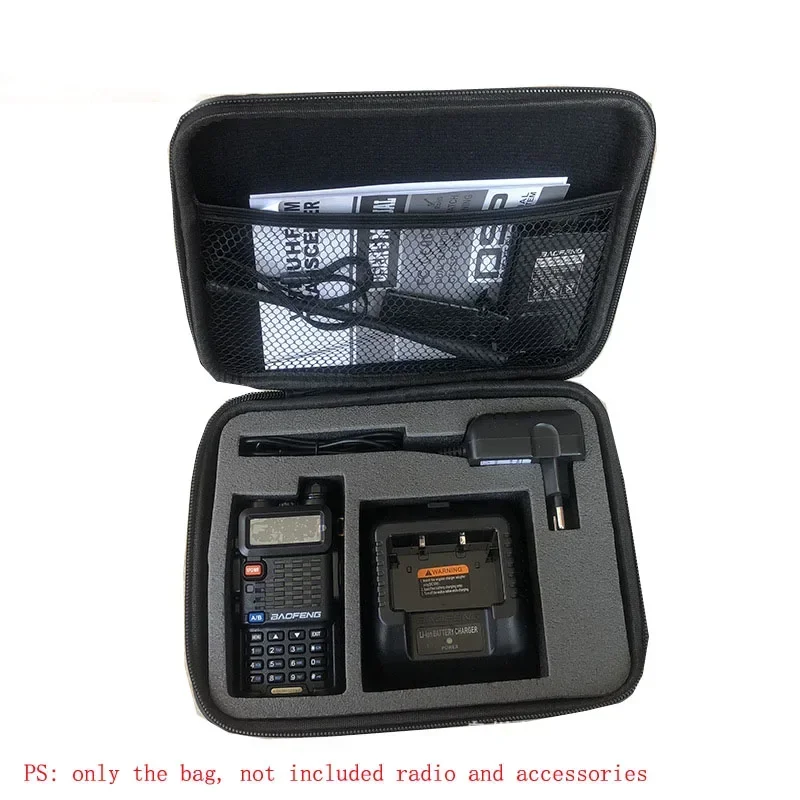 

Handbag Storage Box Carrying Case Storage Hand Bag For BAOFENG UV-5R Series UV-5RA UV-5RE Plus TYT Radio Walkie Talkie