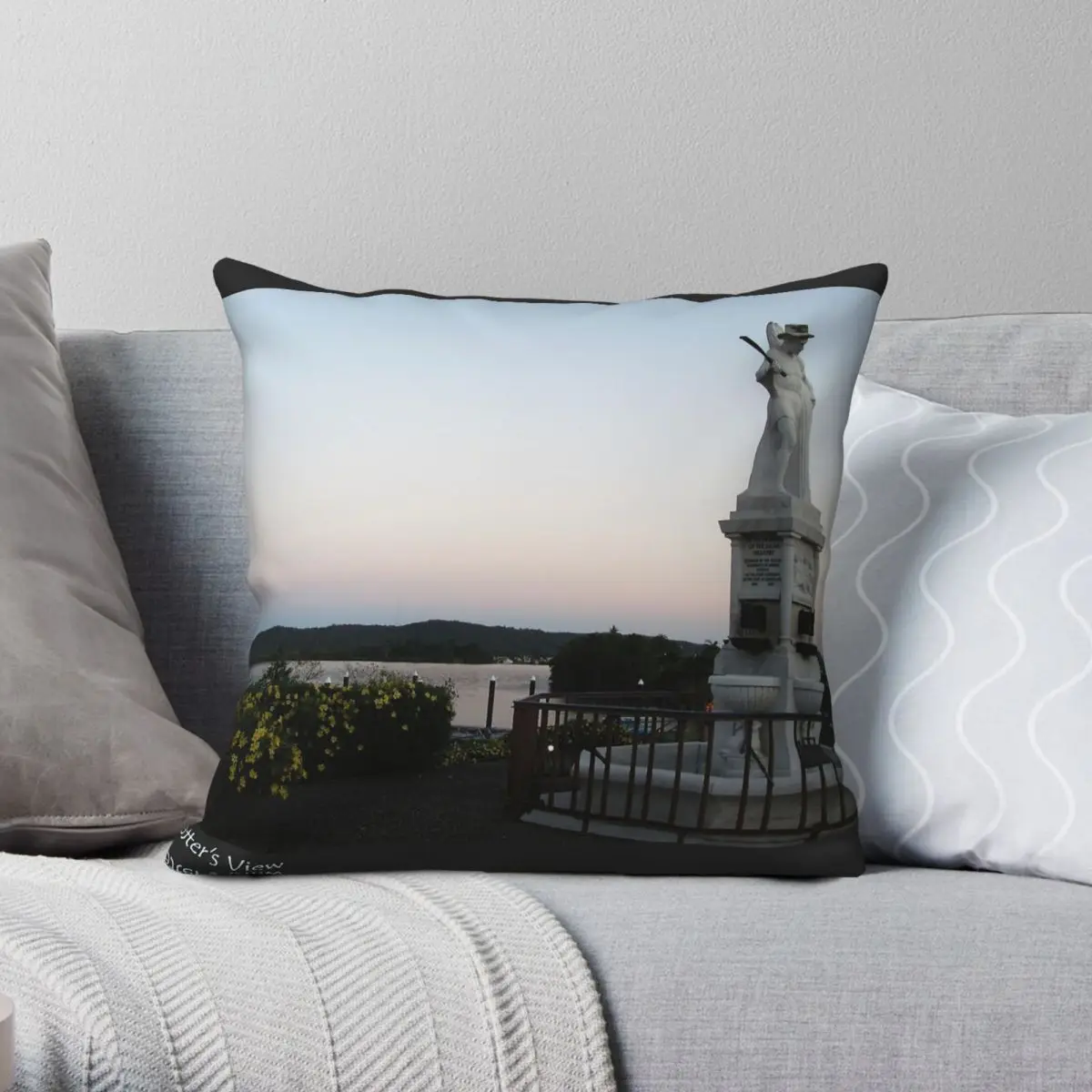 

Canecutter's View Innisfail Nq Square Pillowcase Polyester Linen Velvet Creative Zip Decor Pillow Case Room Cushion Case