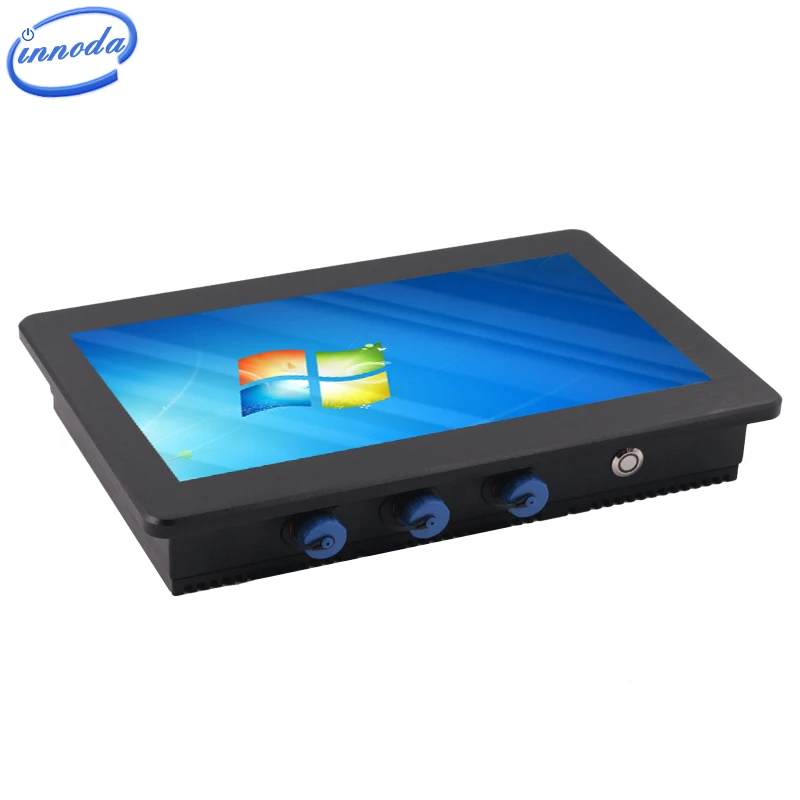 10 12 15 15.6inch Portable Ip67 Waterproof Plug in Flat Industrial All in One Touch Screen Panel Pc Linux OS