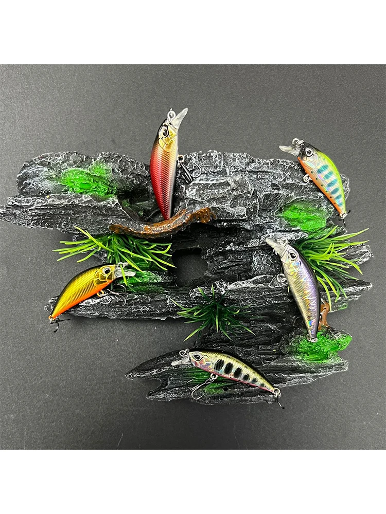 48mm 4g Mini leurre de pêche méné Jerkbait 48s ruisseau coulant Pesca Wobblers appât artificiel pour truite bar carpe fournitures de pêche