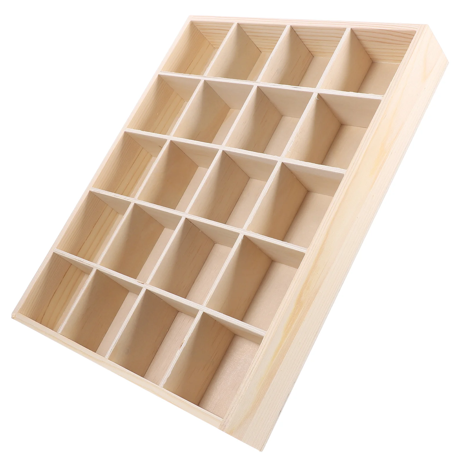 Storage Case Socks Organizer Compartments Storage Box Panties Stackable Drawer Sundries Container (Wooden Color)