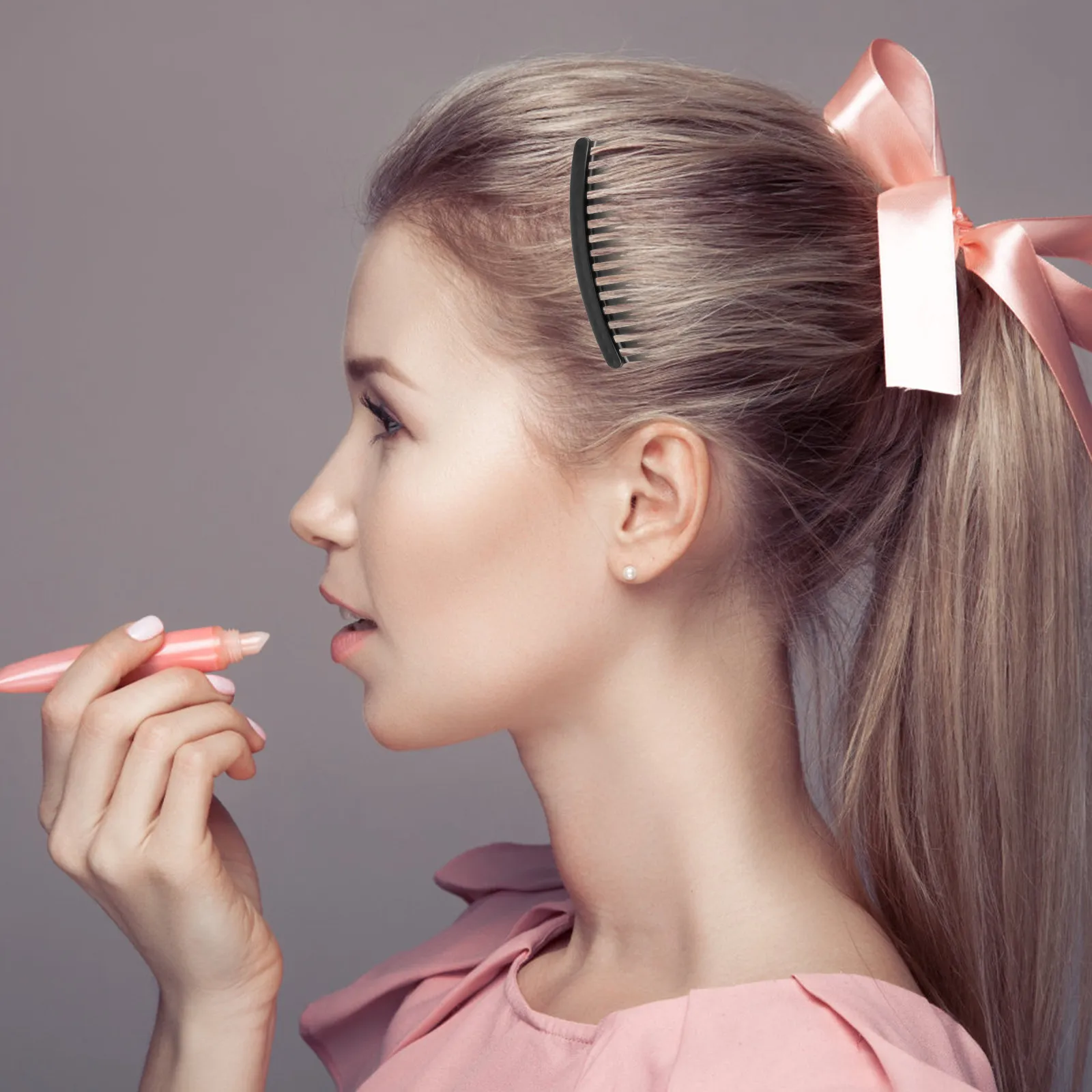 

Набор из 50 пластиковых расчесок с 16 зубцами для укладки волос, для повседневного использования, торжеств, танцев, DIY-проектов и украшения причесок, черные