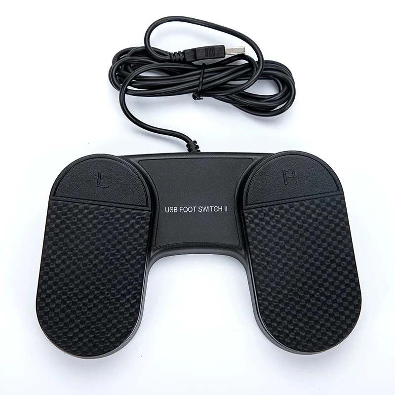 Two-position USB game foot switch USB foot button, metal pedal, can simulate keyboard and mouse