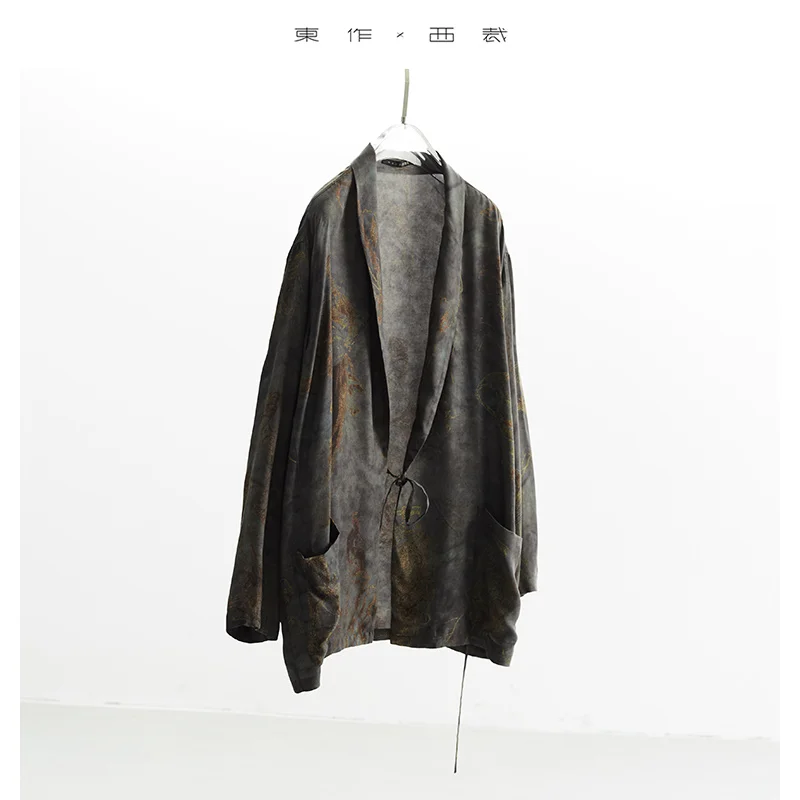 

2025 New Chinese Style Lace-Up Suit Tops Women's Spring and Summer Loose Casual Long Sleeve Thin Tops