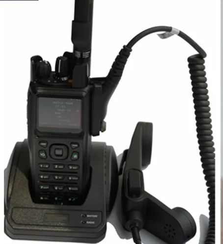 

Dedicated Walkie-talkie 30-88 MHz Frequcncy With Encryption AES-256 P25 DMR Trunking Analog Battery 2400 MAh
