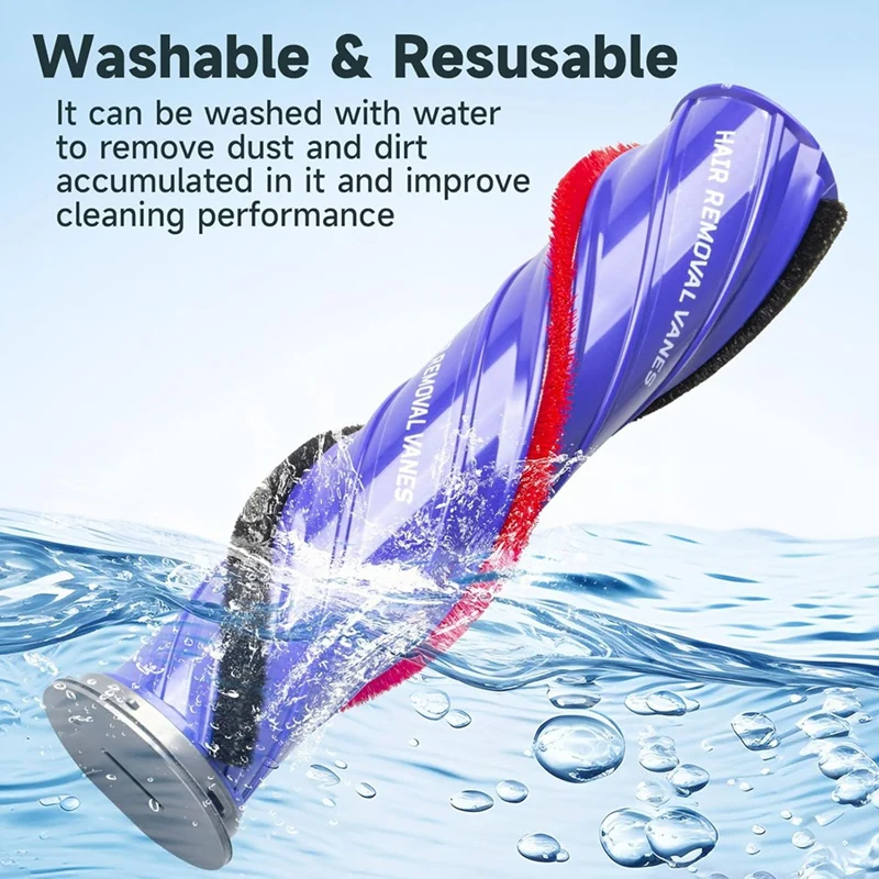 A44F-فرشاة الأسطوانة لدايسون V10 V11 V15 محرك مباشر مرفقات رأس مكنسة كهربائية لاسلكية ، لاستبدال فرشاة دايسون الدوارة