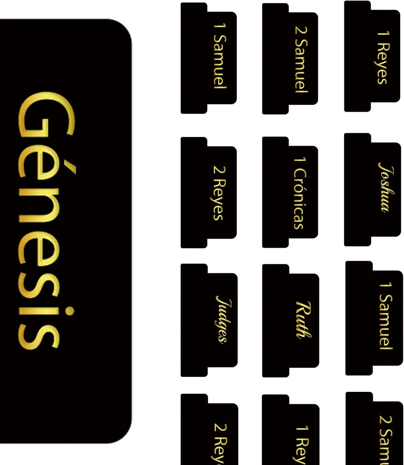 

Испанские ламинированные библейские вкладки, наклейки с индексом религии, легко читаемые и наносять, библейские вкладки, этикетки для книг из Библии, вкладки для женщин и мужчин, шпильки