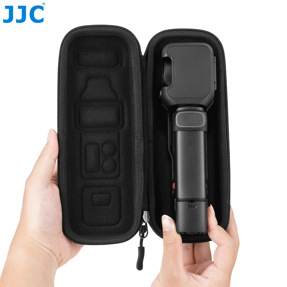 JJC PU Camera Carrying Case For Insta360 Luna Ultra Accessories Portable Travel Storage Bag Waterproof Protective Cover Case