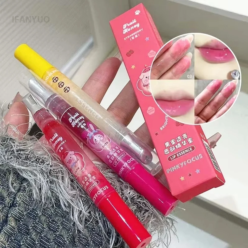 زيت الشفاه الأحمر التوت مرطب ملمع الشفاه الملون سمنة ترطيب العناية بالشفاه علاج ماكياج واضح ملون بلسم أحمر الشفاه #3