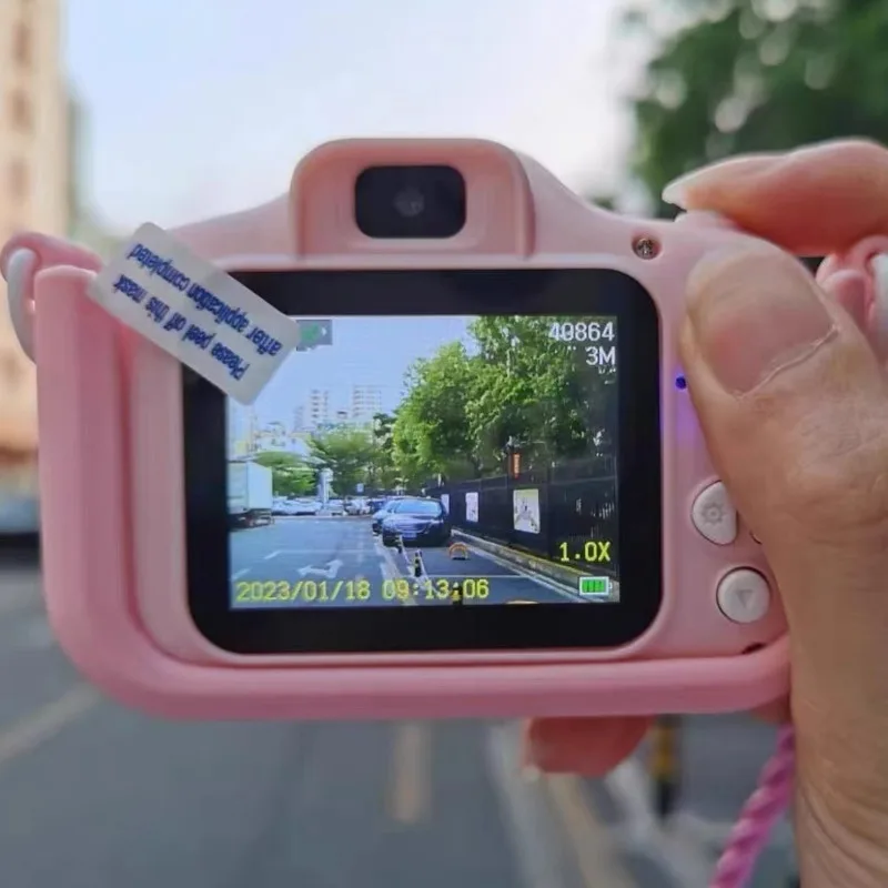 Cámara de juguete para niños pequeños, cámara Digital de vídeo con tarjeta SD de 32GB, juguetes para exteriores, regalo de Navidad y cumpleaños