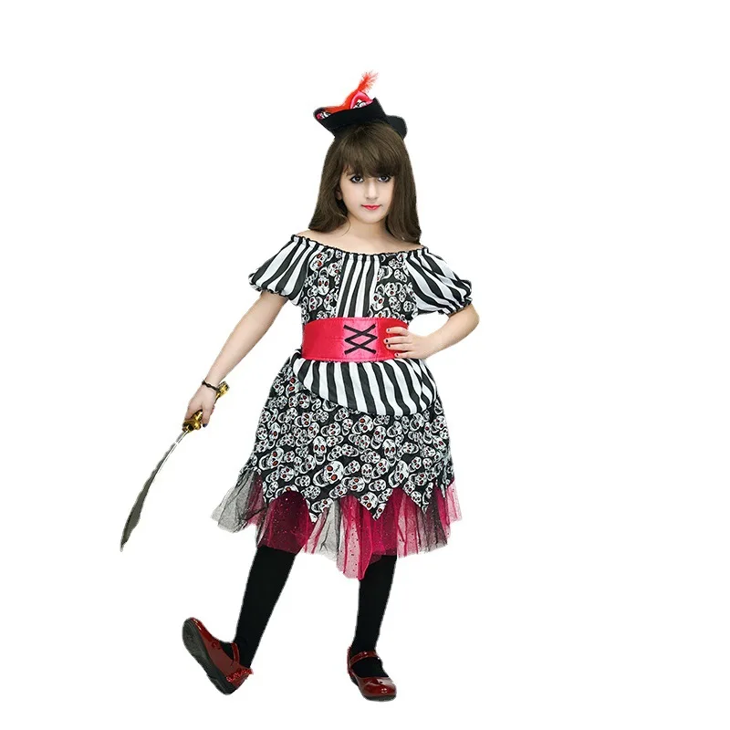 Ragazze Pirate Party Costume Cosplay bambini ragazza pirata Halloween carnevale giochi di ruolo costumi Party Stage Performance Set