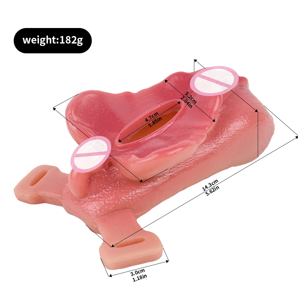 YOCY Wearable Grinder Strapon Realistic Vagina Silicone Clitoris Stimualtor Flirting Sex Toys For Adult Masturbator Sexy Shop - view 2