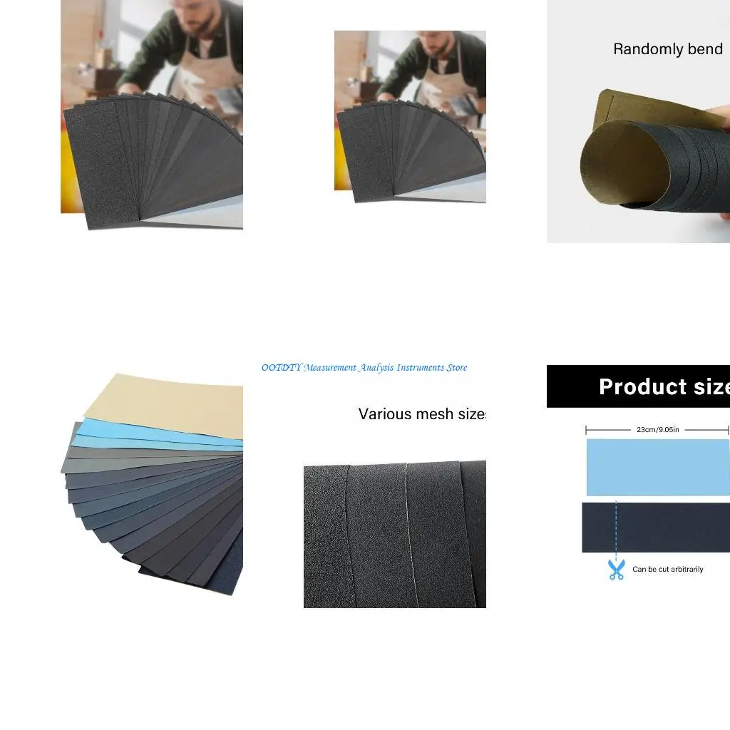 367D lenças profissionais lixa 9x3,6 polegadas carboneto silício para embarcações eletrônicas