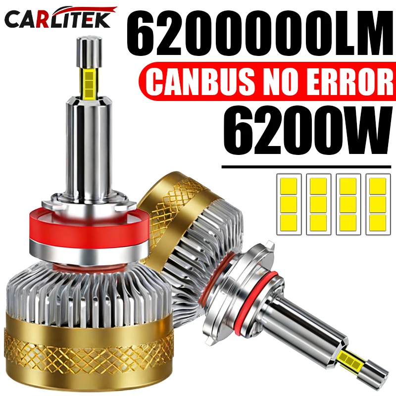 CARLitek H7 LED CANBUS 360 H7 LED for Projector Lenses H11 H1 H8 Headlight Bulb HB3 9005 HB4 9006 Hir2 9012 Fog Light High Beam