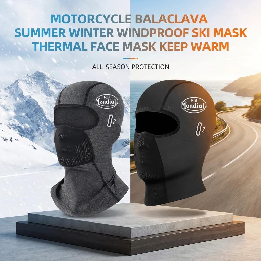 Gafas de Protección UV para Motocicleta, Estilo Balaclava, para Verano, para FB Mondial Flat Track HPS 125 300 Hipster Imola SMT SMX 125 Enduro Motard