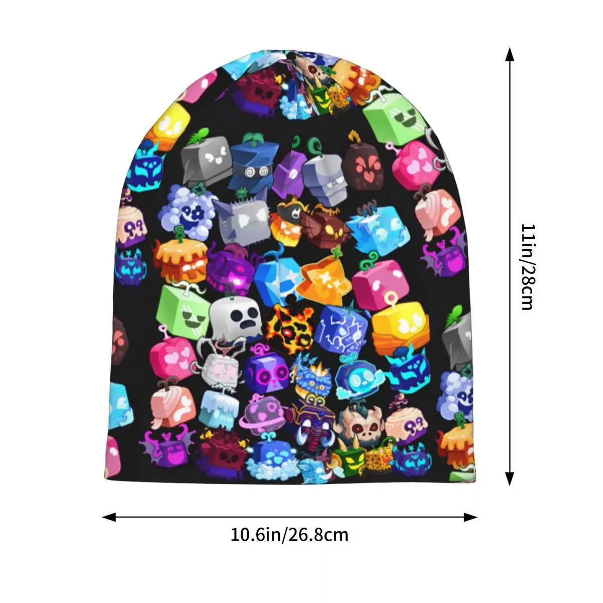 Blox Fruits Gaming Game Caps عارضة الكبار في الهواء الطلق Skullies Beanies القبعات الربيع الدافئة ذات الاستخدام المزدوج بونيه قبعة
