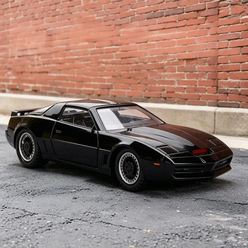 1/32 Klassisches Film-Auto Trans Am KITT Legierung Konzept-Supersportwagen Druckguss Metall Rennstrecken-Fahrzeuge Automodell Simulation Geschenk