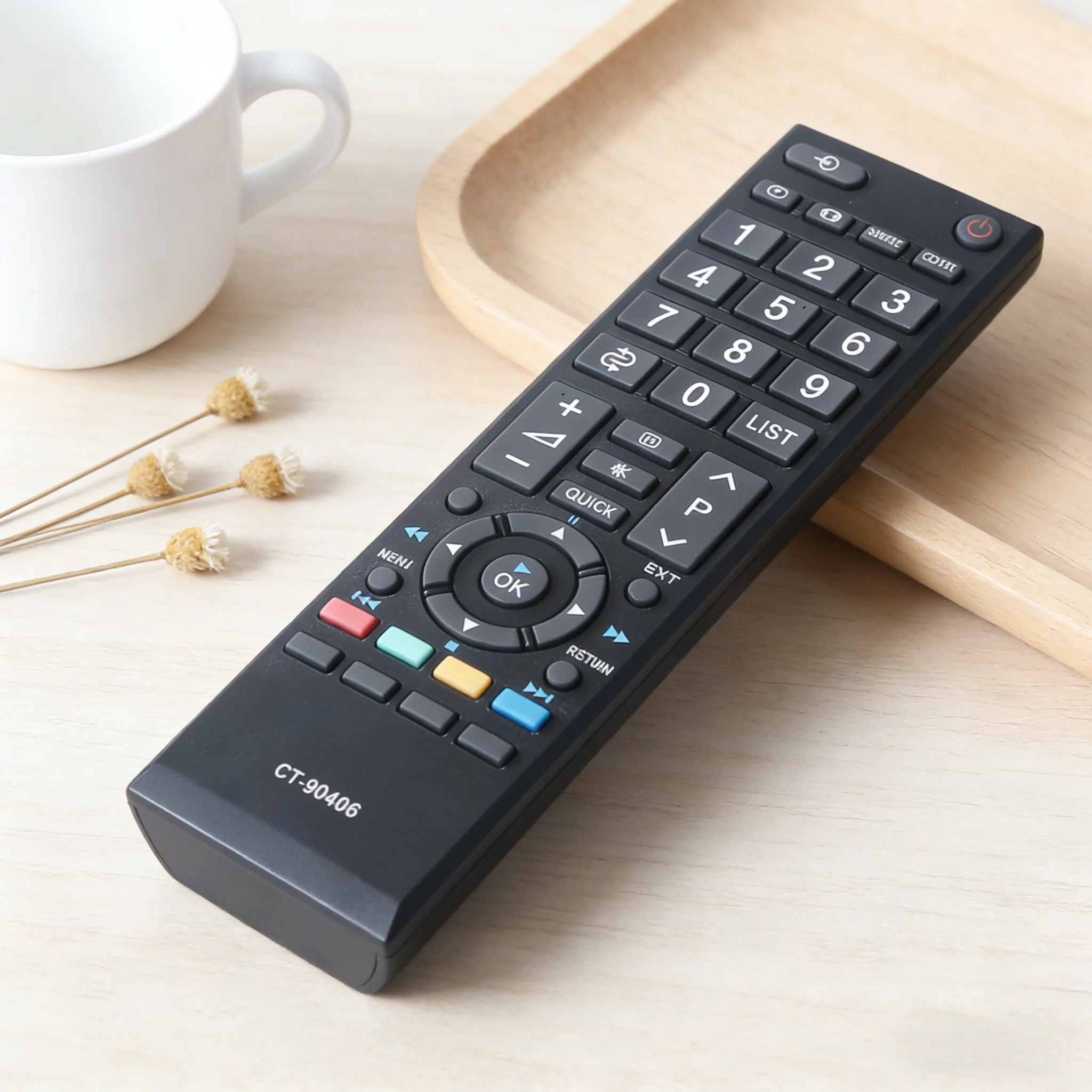 

Infrared TV Remote Control CT-90406 for Toshiba 4K Smart Television, Full Function Replacement