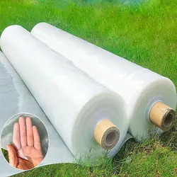0.1mm Transparent Plastic Greenhouse Film Thickened Plastic Cloth Waterproof Rainproof Windproof Cold Proof Arch Shed