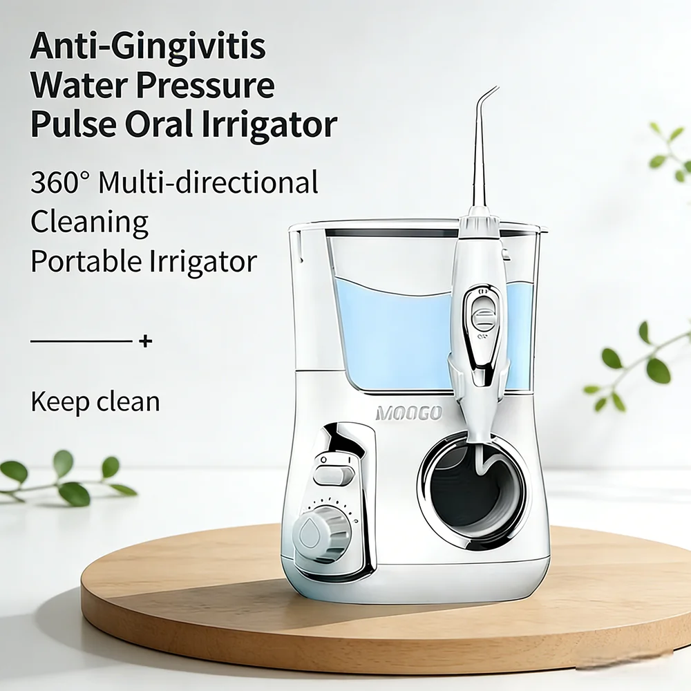 

Настольный ирригатор для полости рта с 10 режимами, 800 мл, электрический, для домашнего использования, с 5 насадками