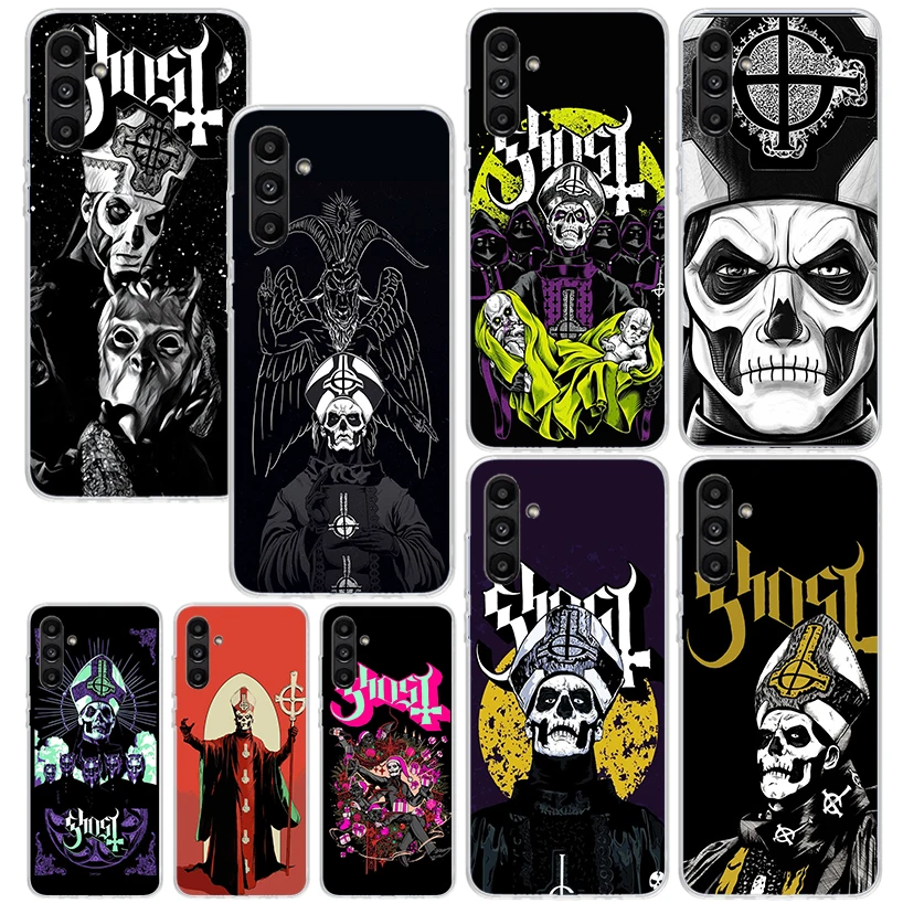 Ghost Papa Emeritus Phone Case For Samsung Galaxy A15 A25 A35 A55 A14 A24 A34 A54 A13 A23 A33 A53 A12 A22 A32 A52 A05S A04S A03S