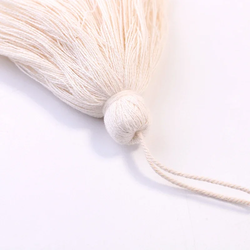 1 Piece White Cotton Tassel Pendant Can Be Used To Decorate Tassels for Pillows Blankets Curtains Tablecloths