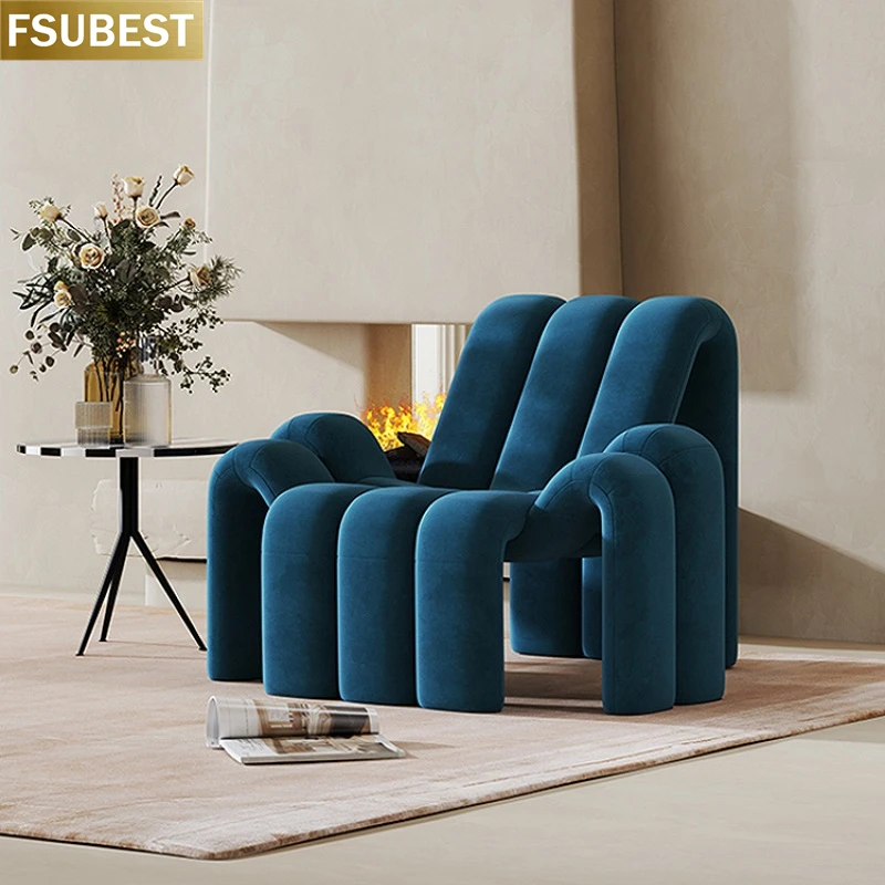 Modern Design Nordic Style Minimalist Design Setting Room Furniture Living Room Balcony Spider Shape Leisure Single Sofa Chair