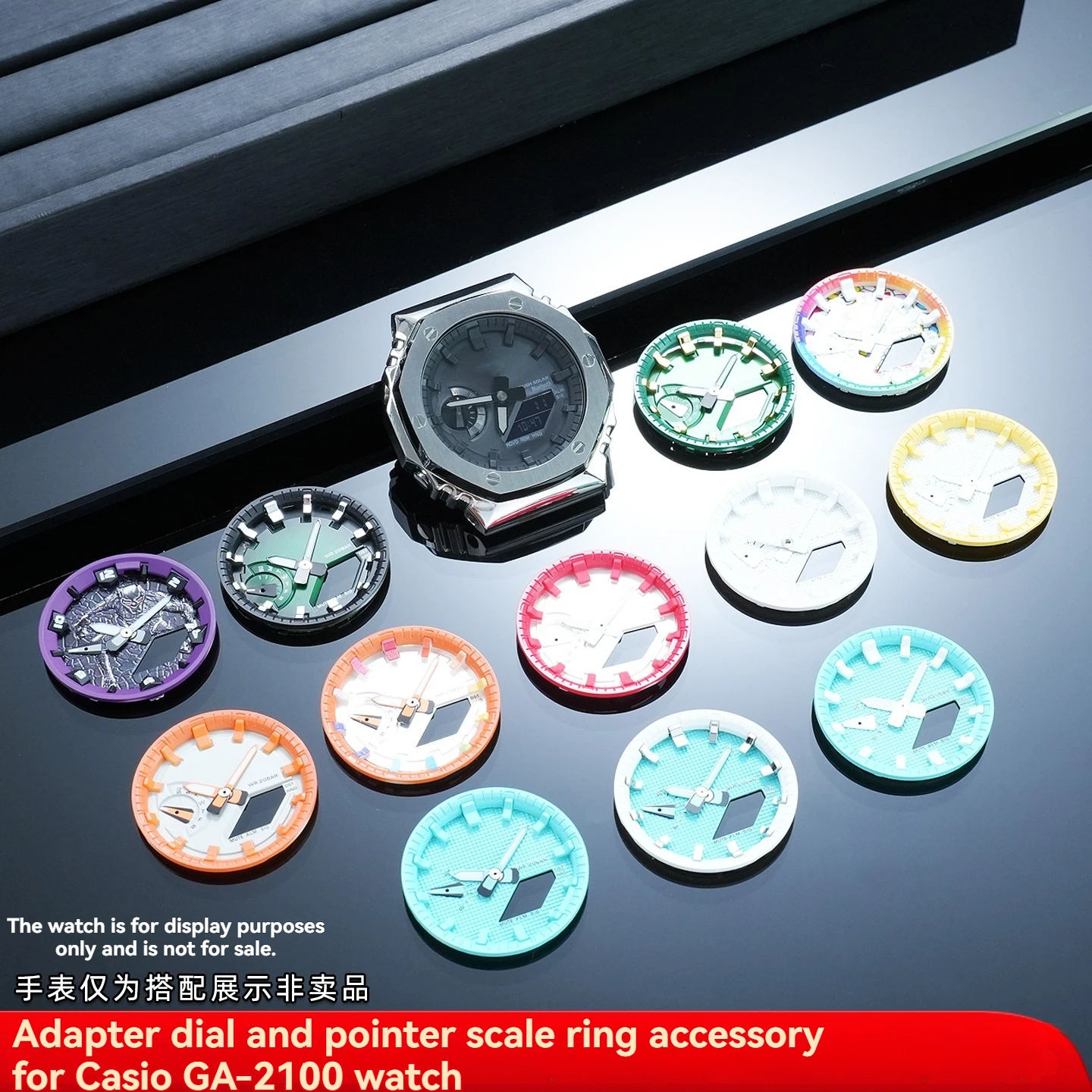 Luminous Mod Kit For Casio G‑SHOCK GA‑2100 GA‑2110 DIY Metal Bezel Dial Index Ring Set Hour Marker Upgrade Watch Accessories