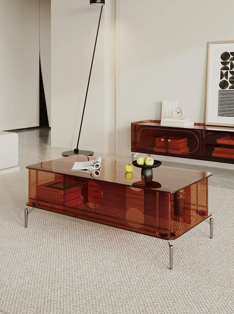 TV cabinet coffee table combination modern simple living room storage household bedroom TV cabinet