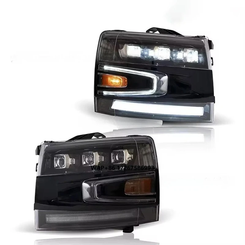 

High Quality LED Headlight Assembly for Chevrolet 07-13 Silverado 6500K 24V Amber Low Enhanced Car Streamer Turn Signal