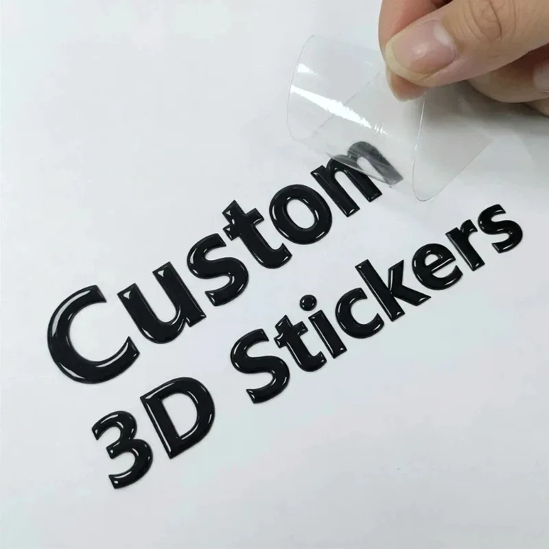 30 Stück individuelle Aufkleber, personalisierte Transferaufkleber, individuelles Hochzeitsetikett, Namen, Design, Firmenlogo, 3D-UV-Druck, wasserfest