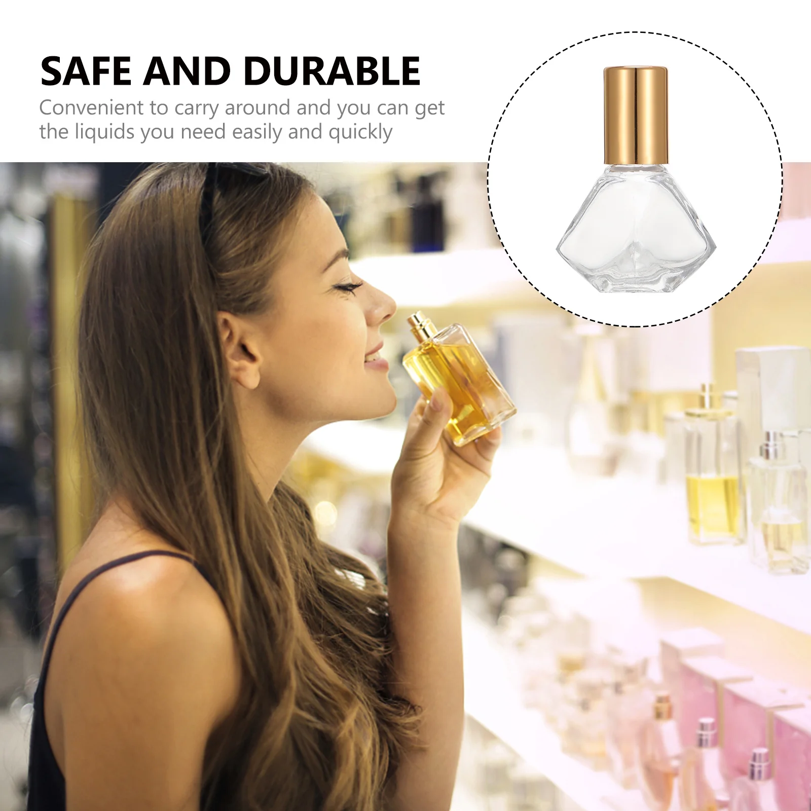 

12Pcs Roll on Essential Oil Bottles Glass Mini 8ml Leakproof Massage Oil Roller Bottles for Travel Perfume Bottle Kit