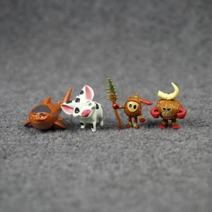 Anime moana maui chefe tala pintinho figuras de ação moana princesa modelo brinquedos bonito dos desenhos animados boneca decorações de mesa presente das crianças 12 principais vendas barco da moana - №1