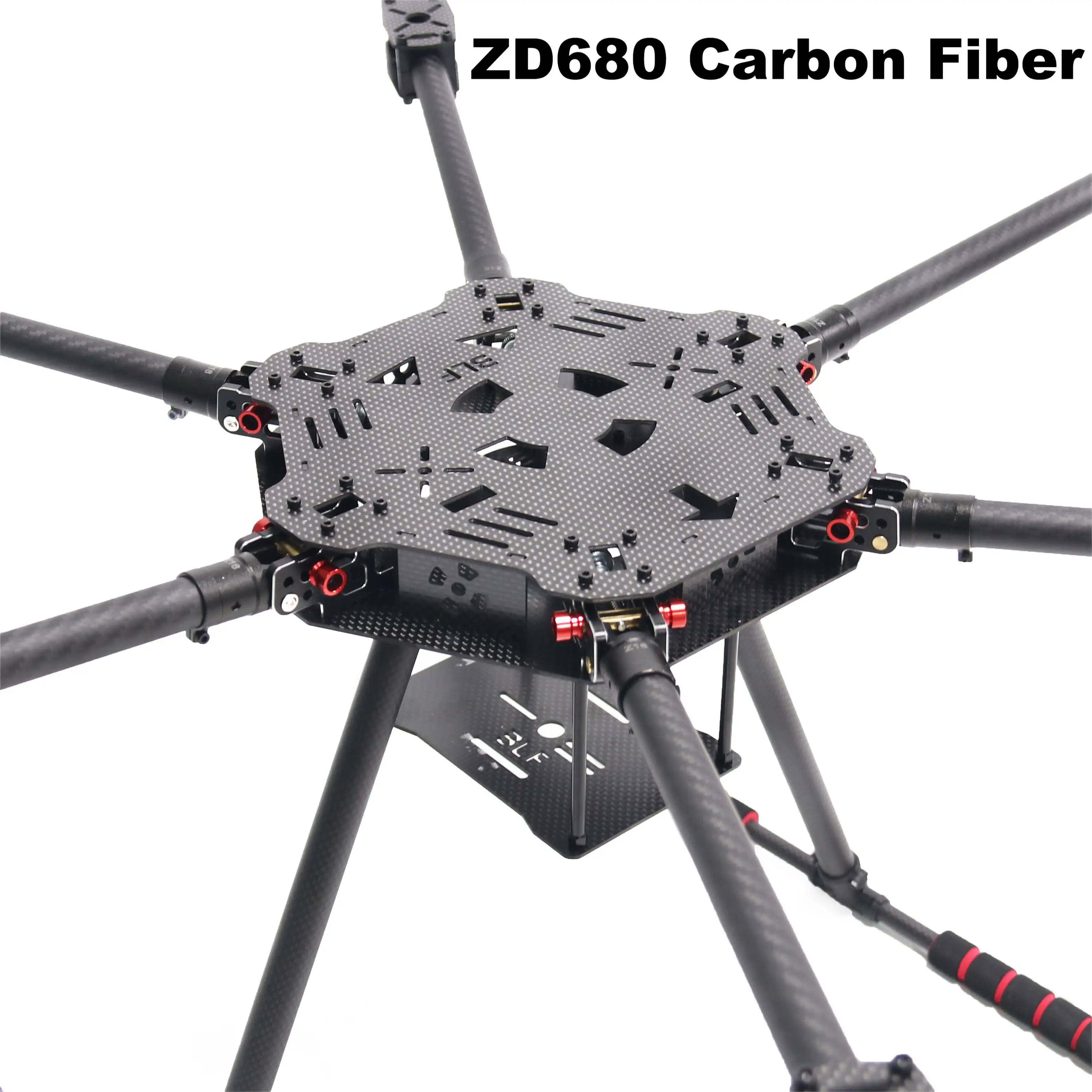 Happy F680 – cadre Hexacopter entièrement en Fiber de carbone ZD680, bras pliable, Kit de cadre Hexacopter avec train d'atterrissage inflodable pour Happy