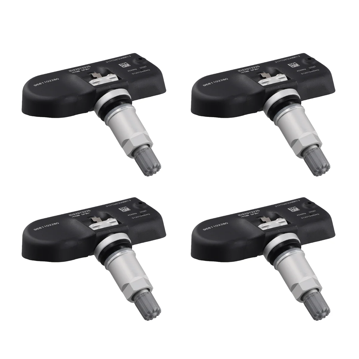 4Pcs Car TPMS Tire Pressure Sensor Tire Pressure Detector 9681102280 for Land Rover Range Discovery