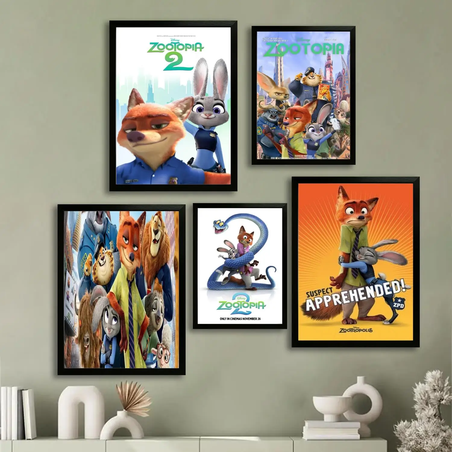 

Zootopia 2 Canvas Art Poster and Wall Art, Picture Print, Modern Family Bedroom Decor, Posters,Decorative painting