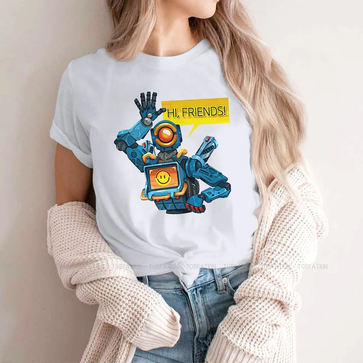 Holospray Pathfinder Unique TShirt for Girl Apex legends Star Warrior Game Comfortable Creative Graphic  T Shirt 5XL   Hot Sale