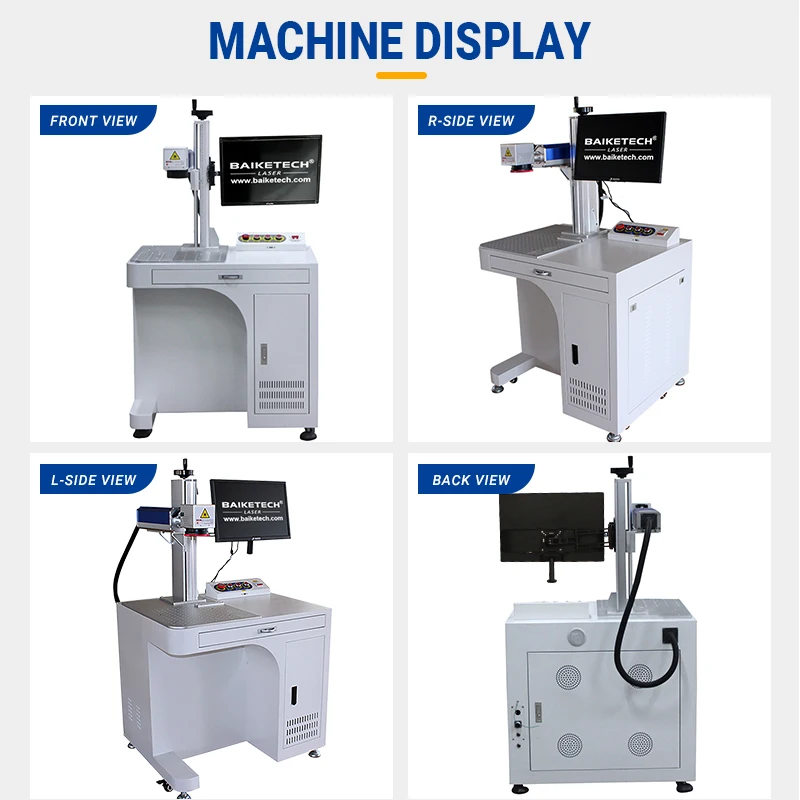 FM-400 PLUS II High-Speed Fiber Laser Marking System for Permanent QR Codes, Dates, Text on Stainless Steel Cups, Lighters